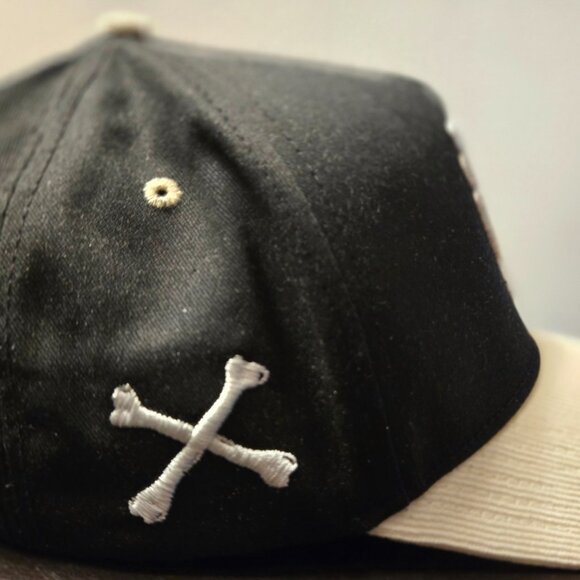 Holy Ground Sneaker Brea Shop Official 5 Panel Black / Cream Snapback Hat EUC - Picture 3 of 6